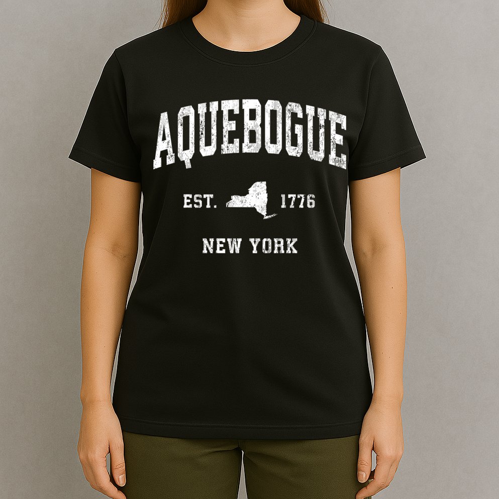 Aquebogue New York Ny Vintage Athletic T-Shirt