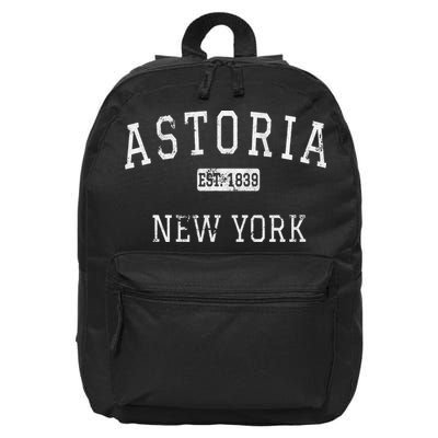 Astoria New York Queens NY Vintage 16 in Basic Backpack