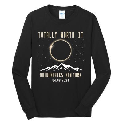 Adirondacks New York 2024 Total Solar Eclipse Tall Long Sleeve T-Shirt