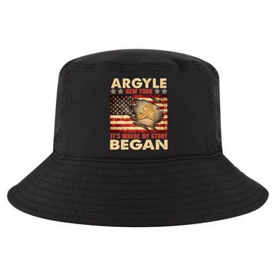 Argyle New York Usa Flag Independence Day Meaningful Gift Cool Comfort Performance Bucket Hat