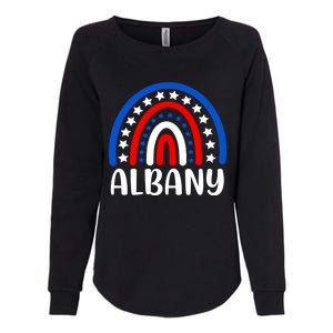 Albany New York Gift I Love Albany Usa Gift Womens California Wash Sweatshirt