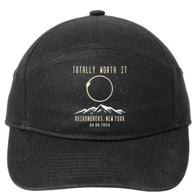 Adirondacks New York 2024 Total Solar Eclipse 7-Panel Snapback Hat