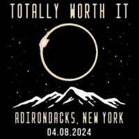 Adirondacks New York 2024 Total Solar Eclipse Drawstring Bag