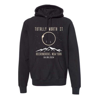 Adirondacks New York 2024 Total Solar Eclipse Premium Hoodie