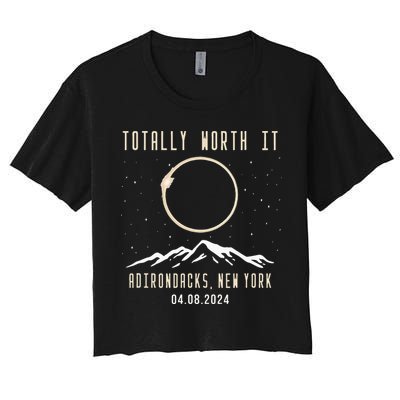 Adirondacks New York 2024 Total Solar Eclipse Crop Top