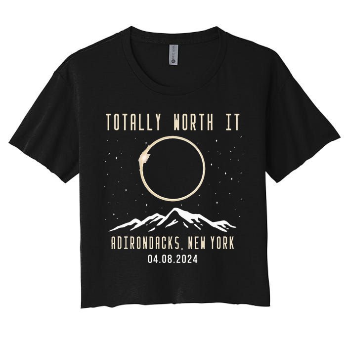 Adirondacks New York 2024 Total Solar Eclipse Crop Top