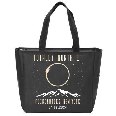 Adirondacks New York 2024 Total Solar Eclipse Zip Tote Bag
