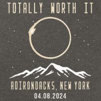 Adirondacks New York 2024 Total Solar Eclipse Cotton Canvas Backpack