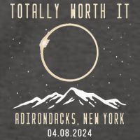 Adirondacks New York 2024 Total Solar Eclipse Vector Backpack