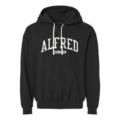 Alfred New York Ny Js03 College University Style Garment-Dyed Fleece Hoodie