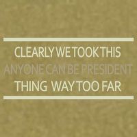 Anyone Can Be President Garment-Dyed Women's Muscle Tee