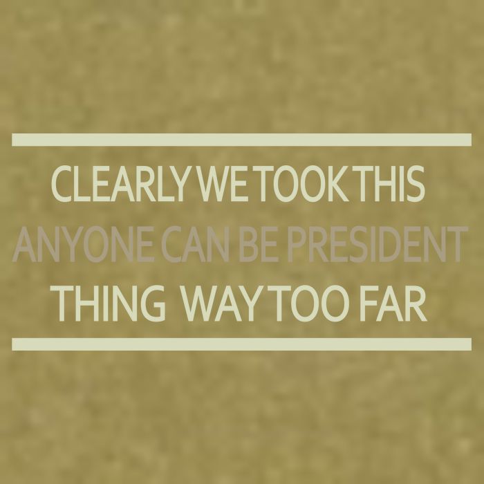 Anyone Can Be President Garment-Dyed Women's Muscle Tee