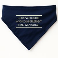 Anyone Can Be President USA-Made Doggie Bandana