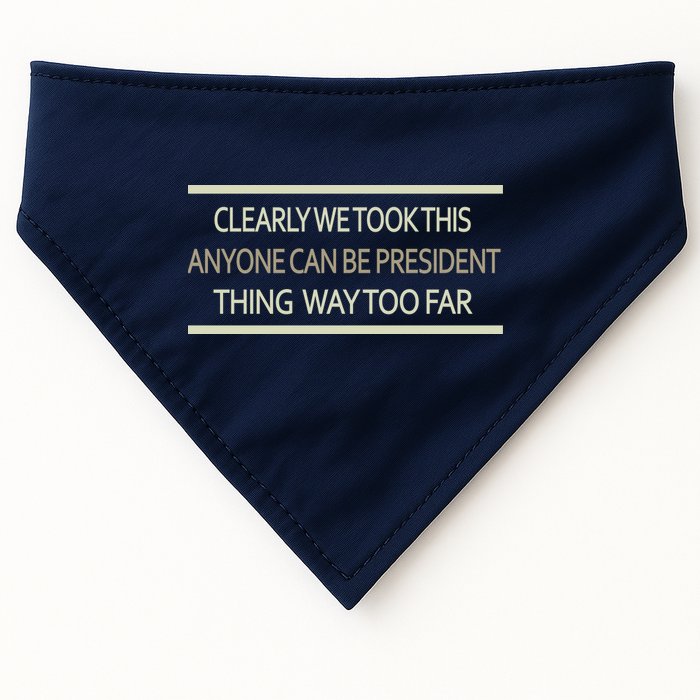 Anyone Can Be President USA-Made Doggie Bandana