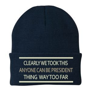 Anyone Can Be President Knit Cap Winter Beanie