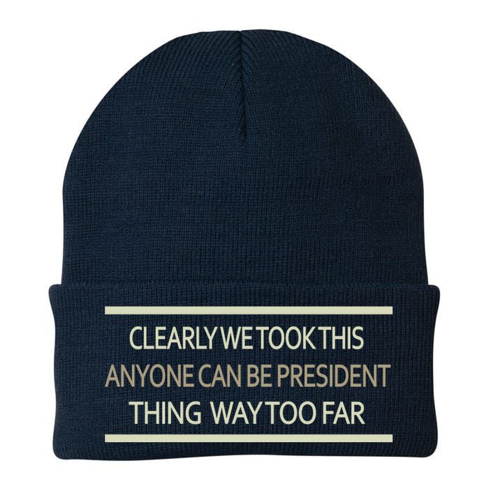 Anyone Can Be President Knit Cap Winter Beanie