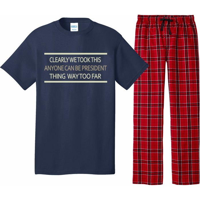 Anyone Can Be President Pajama Set