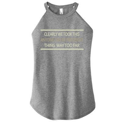 Anyone Can Be President Women’s Perfect Tri Rocker Tank