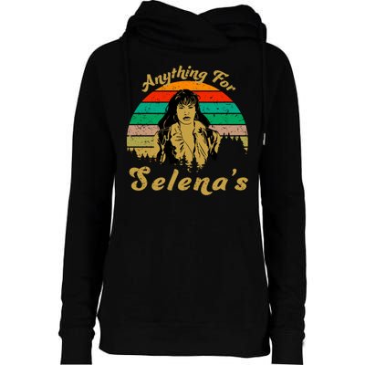 Anything For Selena's Womens Funnel Neck Pullover Hood