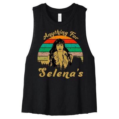 Anything For Selena's Women's Racerback Cropped Tank