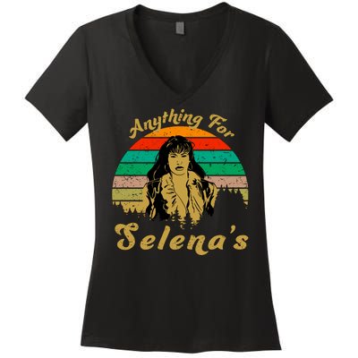 Anything For Selena's Women's V-Neck T-Shirt