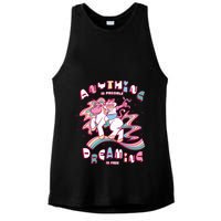 Anything Is Possible Dreaming Is Free Ladies PosiCharge Tri-Blend Wicking Tank