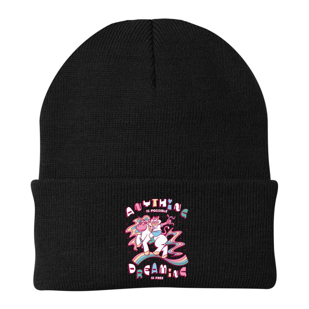 Anything Is Possible Dreaming Is Free Beanie