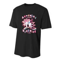 Anything Is Possible Dreaming Is Free Youth Performance Sprint T-Shirt