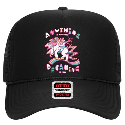 Anything Is Possible Dreaming Is Free Trucker Hat