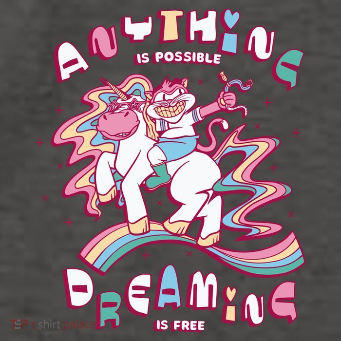 Anything Is Possible Dreaming Is Free Vector Backpack