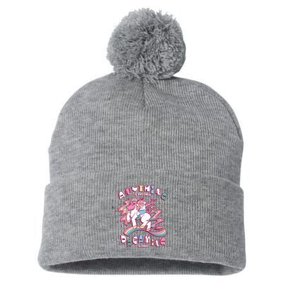 Anything Is Possible Dreaming Is Free Pom Pom 12in Knit Beanie