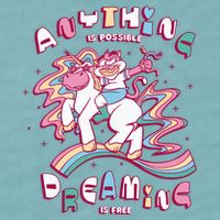 Anything Is Possible Dreaming Is Free Sueded Cloud Jersey T-Shirt