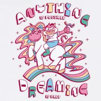 Anything Is Possible Dreaming Is Free Garment-Dyed Sweatshirt