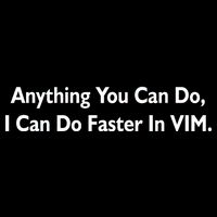 Anything You Can Do I Can Do Faster In VIM Daily Commute Backpack