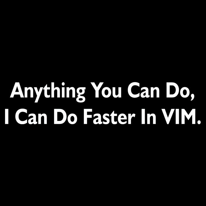 Anything You Can Do I Can Do Faster In VIM Daily Commute Backpack