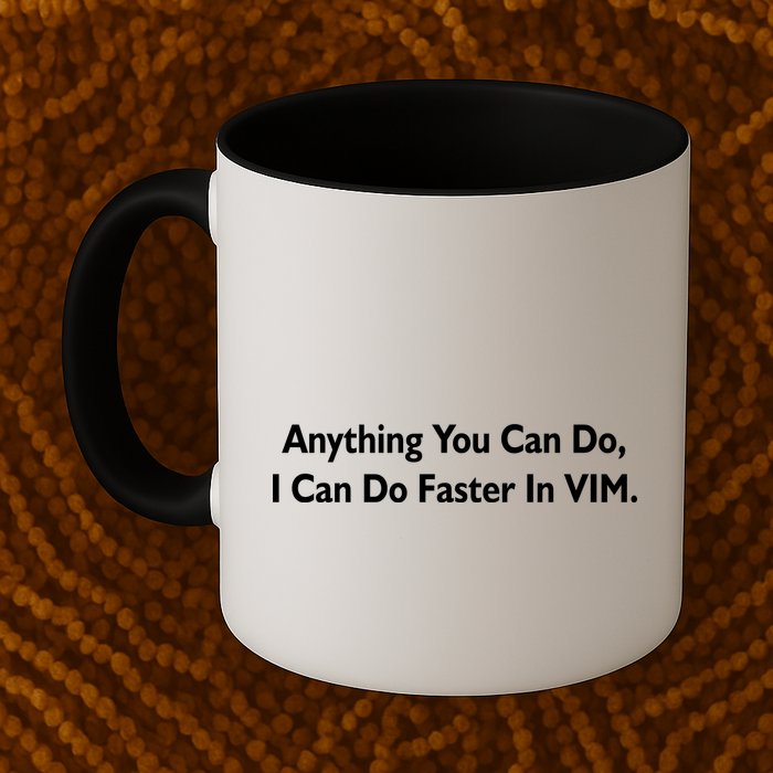 Anything You Can Do I Can Do Faster In VIM Mug