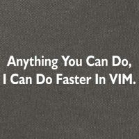 Anything You Can Do I Can Do Faster In VIM Cotton Canvas Backpack