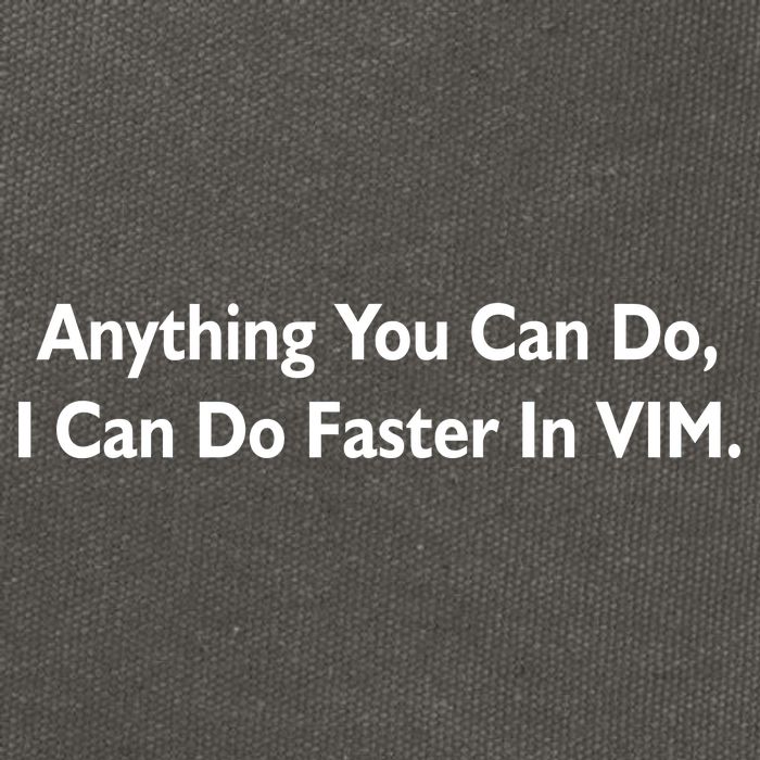 Anything You Can Do I Can Do Faster In VIM Cotton Canvas Backpack