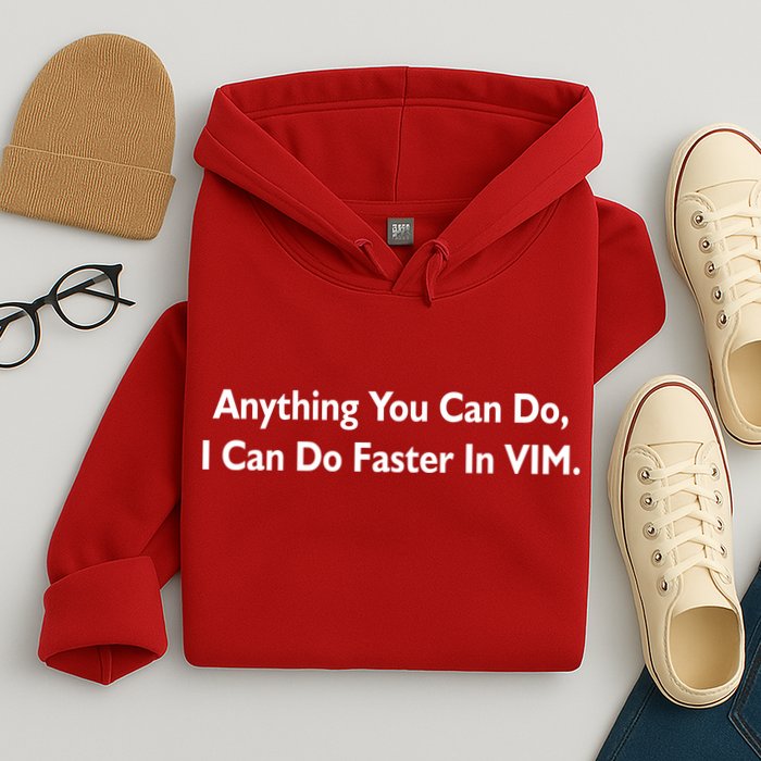 Anything You Can Do I Can Do Faster In VIM Hoodie
