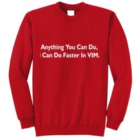 Anything You Can Do I Can Do Faster In VIM Sweatshirt