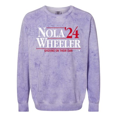 Aaron Nola & Zack Wheeler 24 Philadelphia Baseball Colorblast Crewneck Sweatshirt