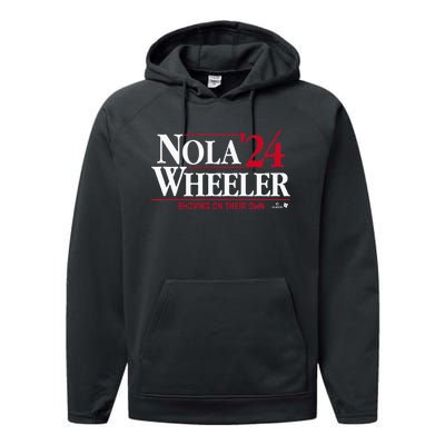 Aaron Nola & Zack Wheeler 24 Philadelphia Baseball Performance Fleece Hoodie