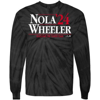 Aaron Nola & Zack Wheeler 24 Philadelphia Baseball Tie-Dye Long Sleeve Shirt