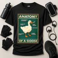 Anatomy Of A Goose With Knife Cooling Performance Crew T-Shirt