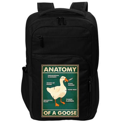 Anatomy Of A Goose With Knife Impact Tech Backpack