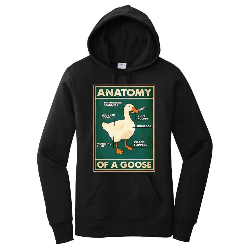 Anatomy Of A Goose With Knife Women's Pullover Hoodie