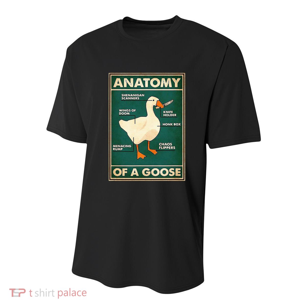 Anatomy Of A Goose With Knife Youth Performance Sprint T-Shirt