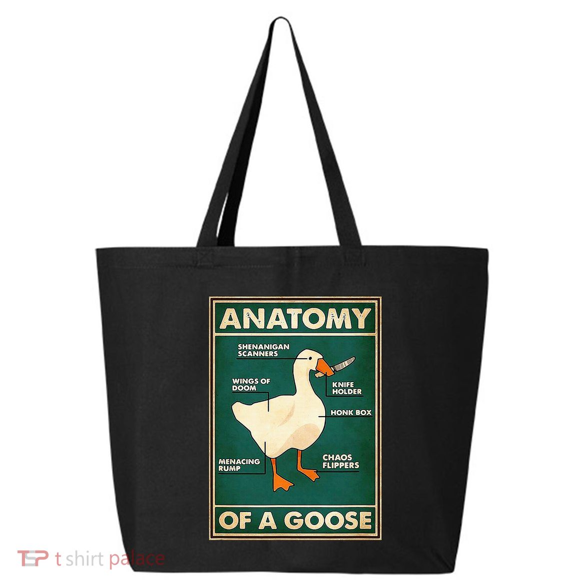 Anatomy Of A Goose With Knife 25L Jumbo Tote