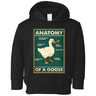 Anatomy Of A Goose With Knife Toddler Hoodie