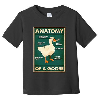 Anatomy Of A Goose With Knife Toddler T-Shirt